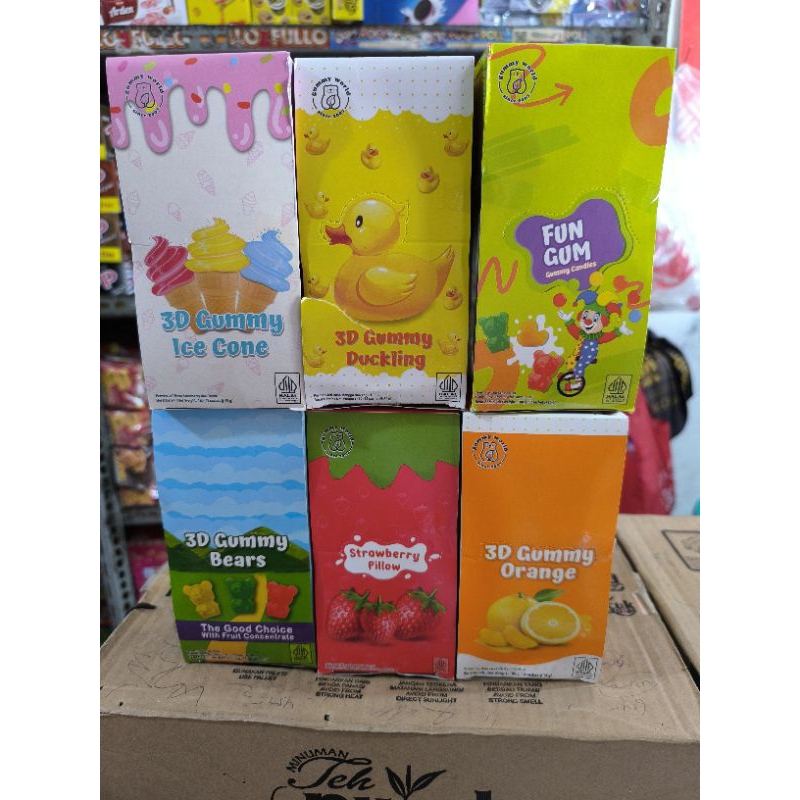

Permen Lunak Aneka Rasa Buah GUMMY WORLD