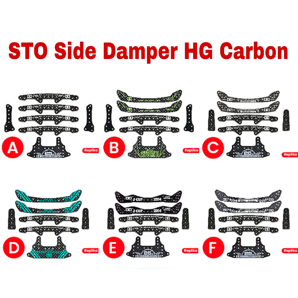 Rep Tamiya STO Side Damper HG Carbon Set