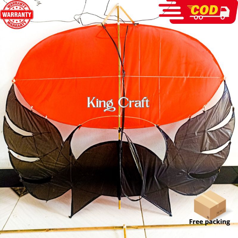 Layangan Gapangan Ram Raman Empet 80Cm Bonus Sendaren