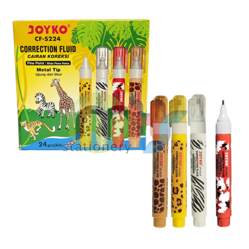 

Correction Fluid / Cairan Koreksi / Penghapus Cair Joyko CF-S224 1 Box 24 Pcs
