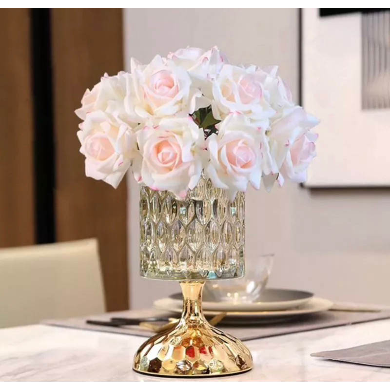vas bunga Kristal mewah ruang tamu bunga meja pot bunga makan meja ornamen /ornamen makan kabinet TV