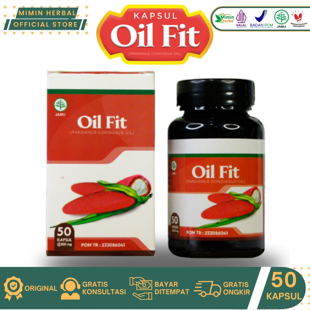 OilFit 50 Kapsul Ekstrak Buah Merah BPOM