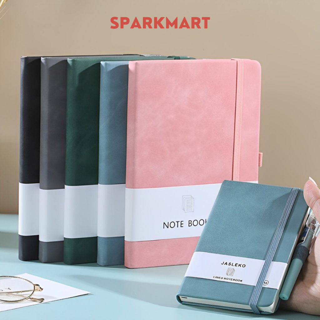 

Buku Catatan Harian Notebook with Pen Holder A6 - Light Blue