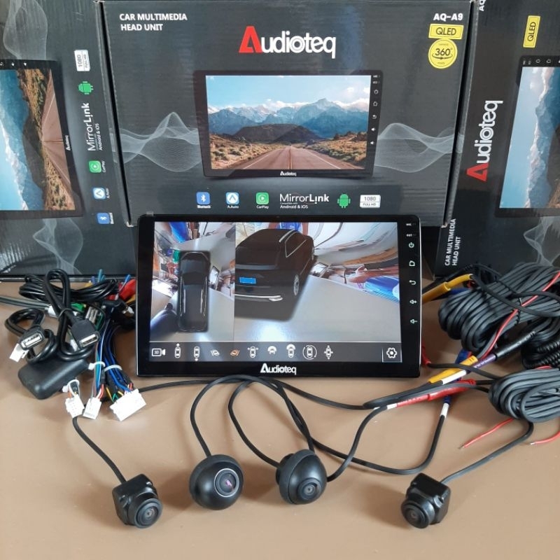 HEAD UNIT ANDROID AUDIOTEQ RAM 4 GB 9 INCH / 10 INCH ANDROID AUDIOTEQ SUPORT 360 CAMERA