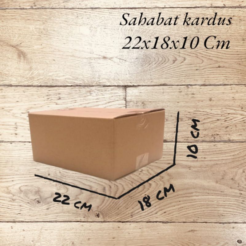 

kardus box Ukuran 22x18x10 cm single wall polos