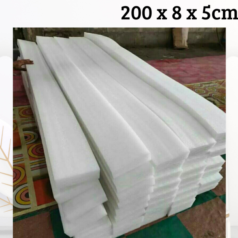 Busa Elastis tancap bunga panjang 2m / foam elastis / busa bunga elastis putih dekorasi