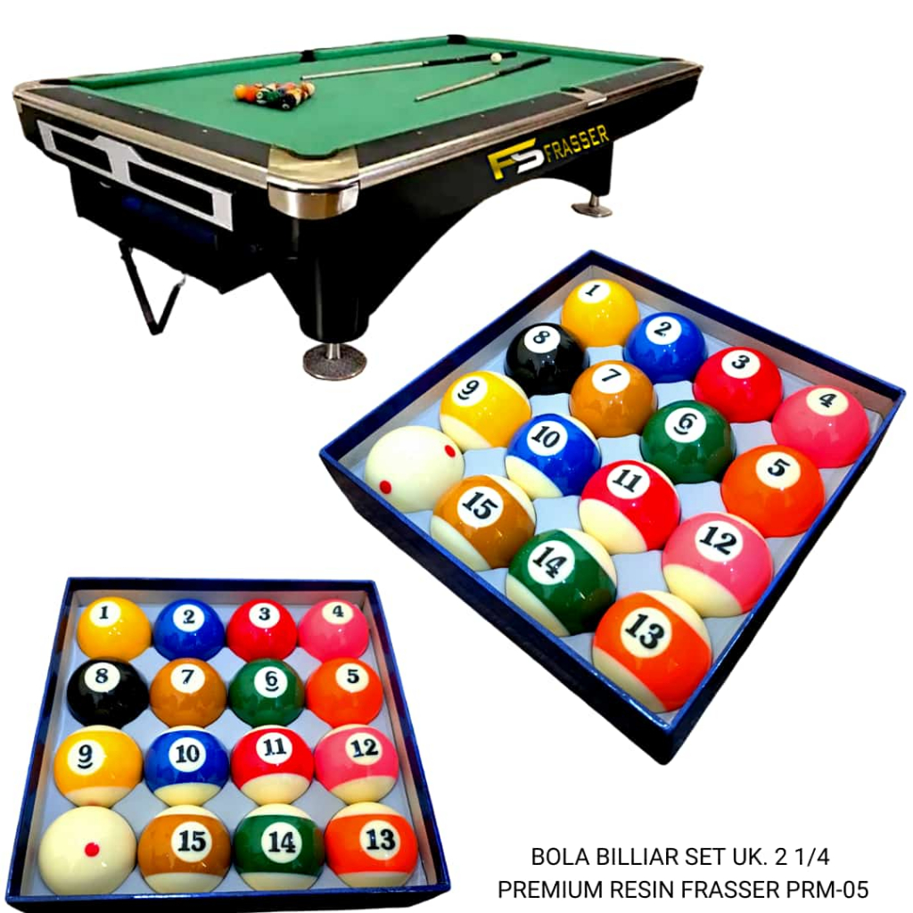 Frasser Bola Biliar / Bola Billiard / Bola Bilyar Premium / Bola Belgi / Bola Premier Belgium Tourna