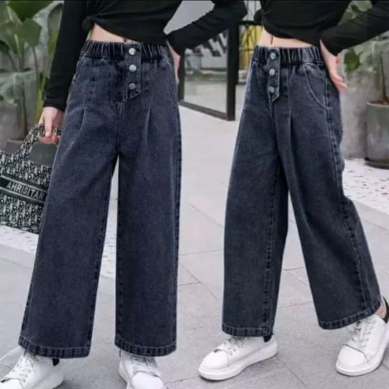 celana kulot kancing depan