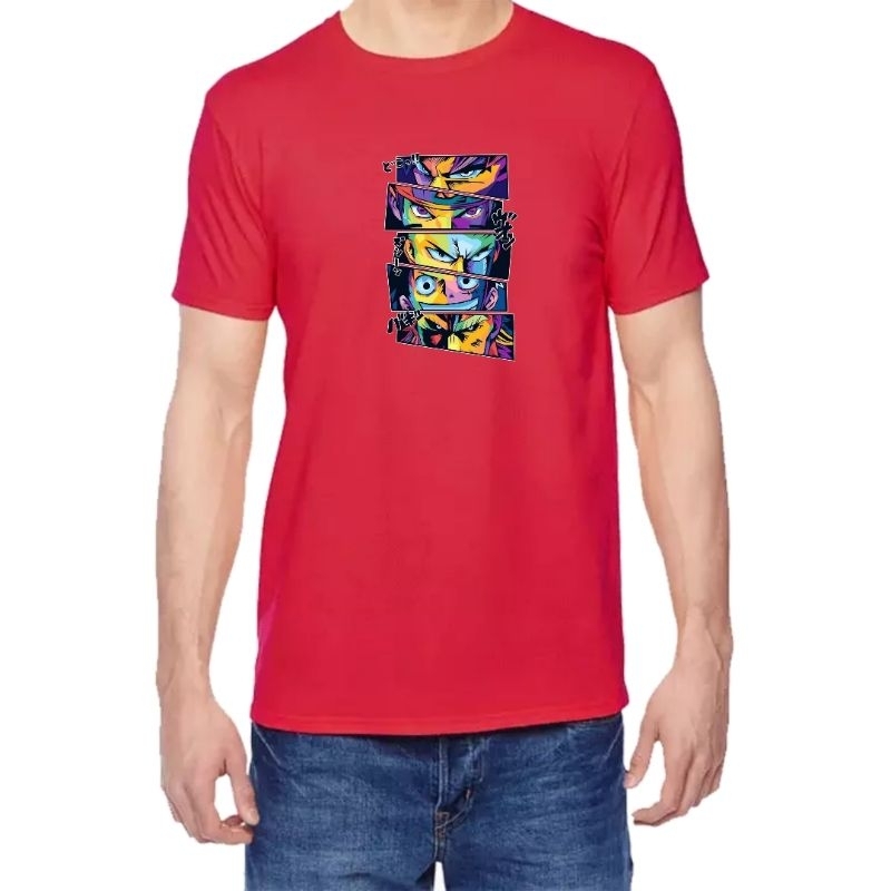 kaos anime terbaik tshirt goku saitama luffy naruto 100%  catton combed 30s sablon DTF premiumerer e