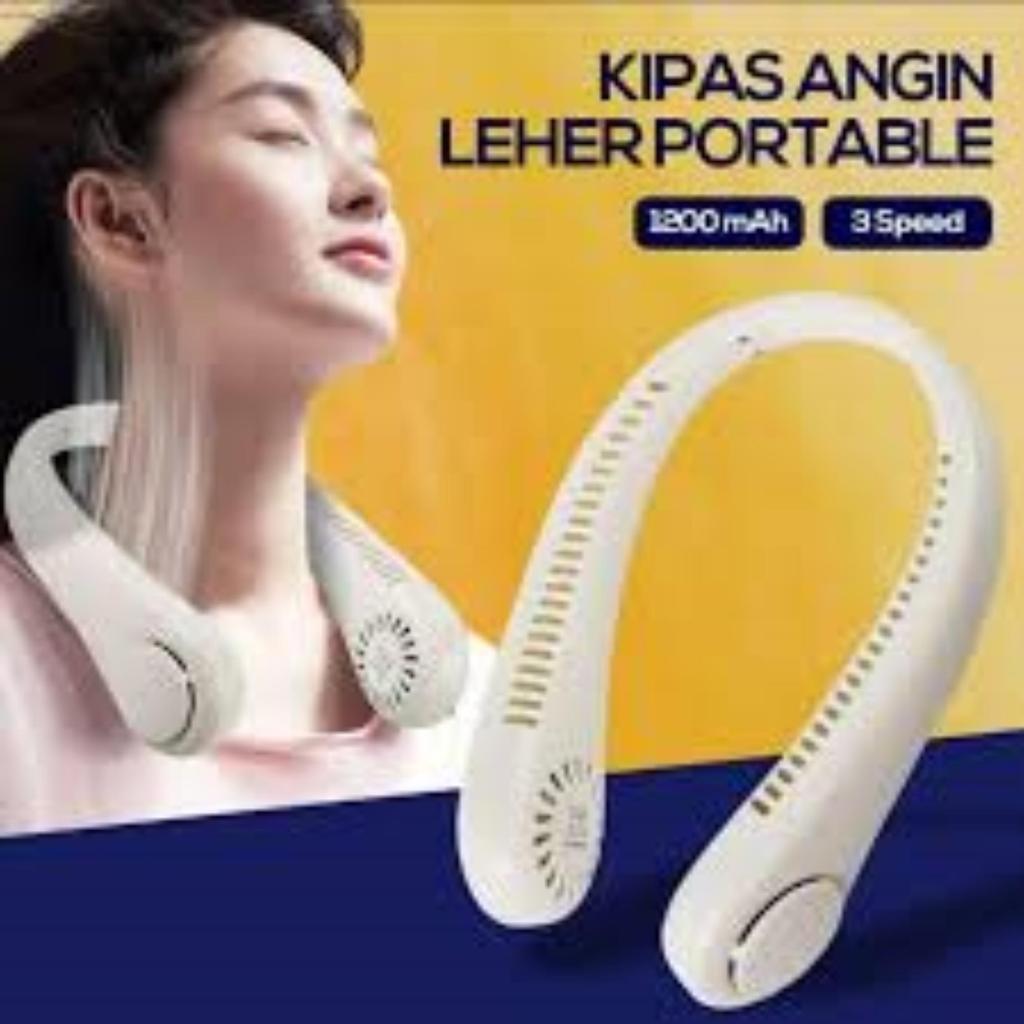 Kipas Angin Gantung Leher Portable USB/Kipas angin mini korea/ Mini Fan Neck Elektrik