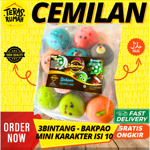 

KHUSUS INSTANT - BAKPAO KARAKTER MINI ISI 10 (FULL COKLAT)