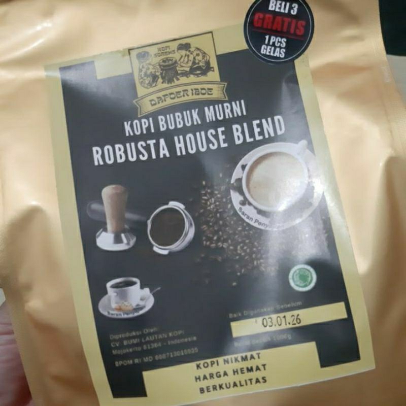 

kopi bubuk murni 500gr/1000gr