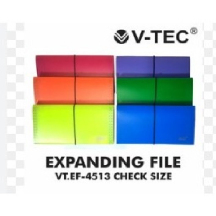 

EXPANDING FILE CHECK MIX COLOUR VT-4513 V-TEC