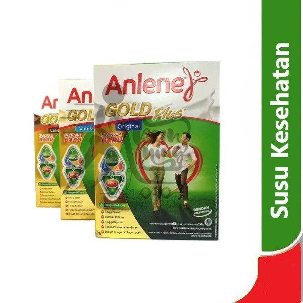 

Anlene Gold Plus 5X All Varian 240 gram - susu kesehatan rendah kolestrol untuk lansia