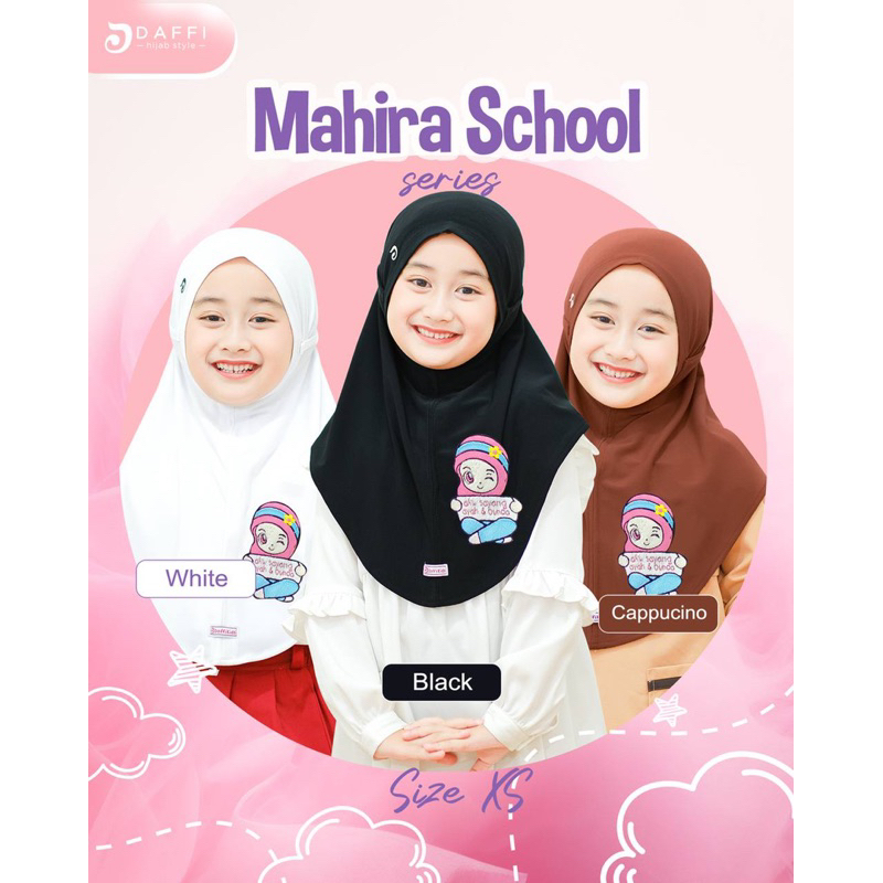 MAHIRA SCHOOL BORDIR HIJAB SEKOLAH ANAK ORI DAFFI