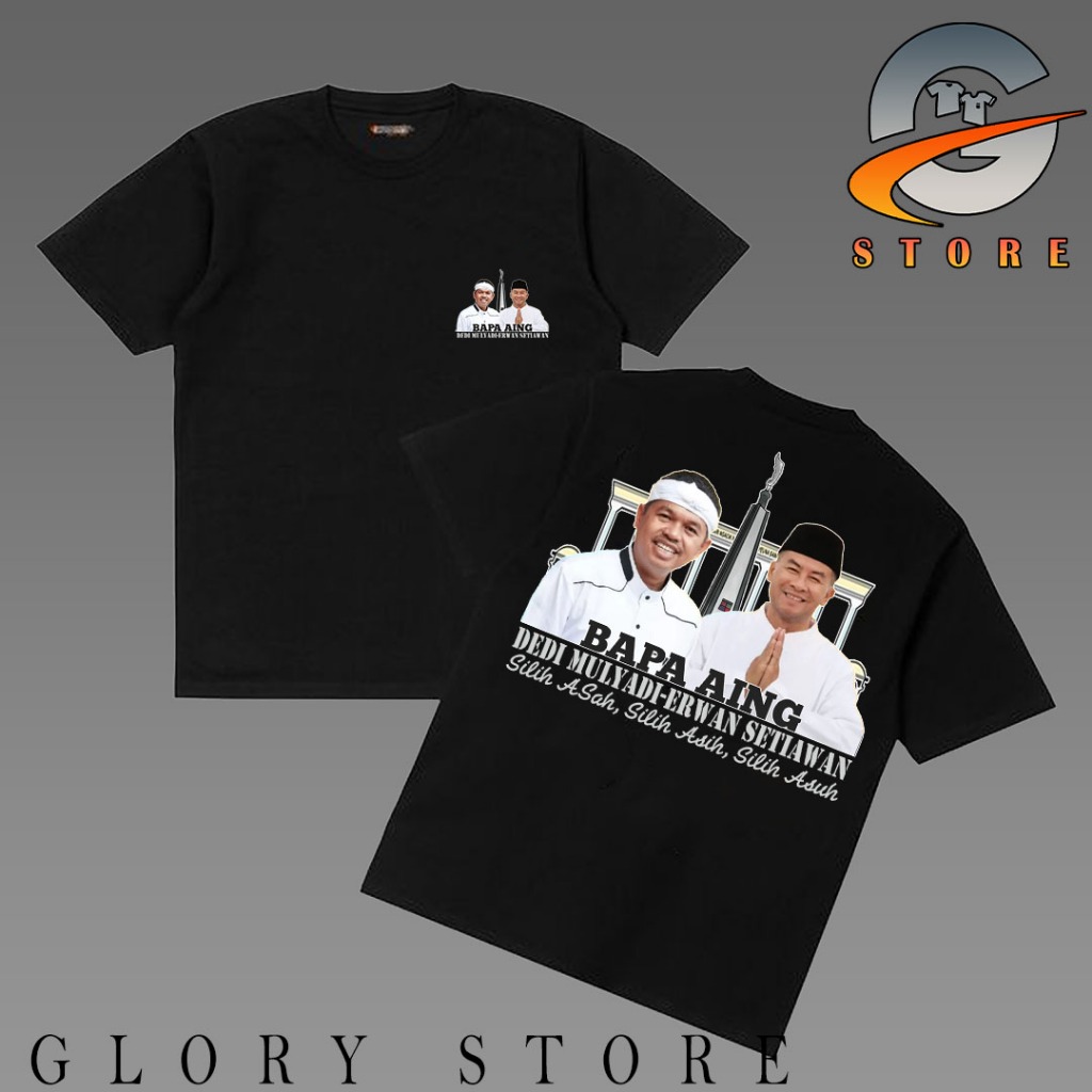 GloryStore115- T-shirt Kaos Distro BAPA AING -Kaos DTF - Kaos Satuan/Lusinan - Kaos Katun - Kaos Mur