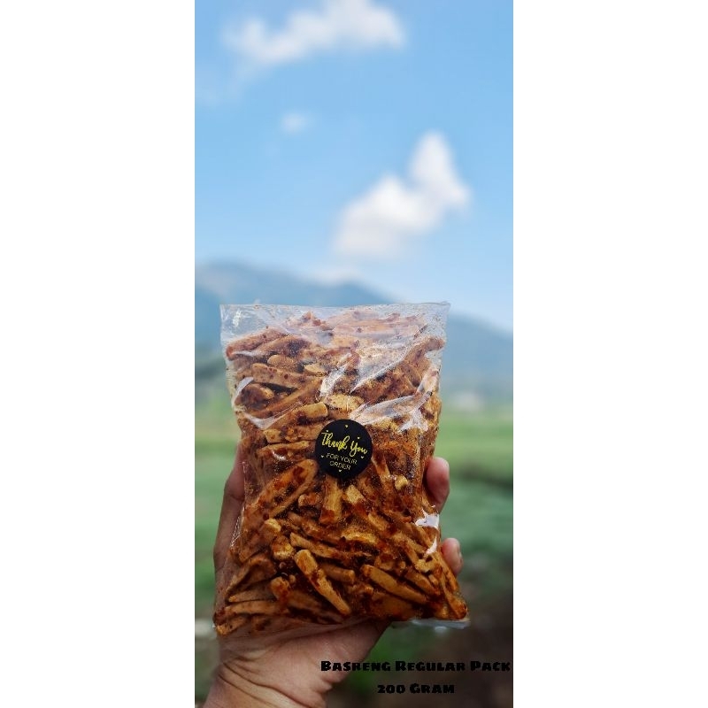 

Basreng Regular Pack 200 Gram | Cemilan Pedas | Cemilan Mama Lilis