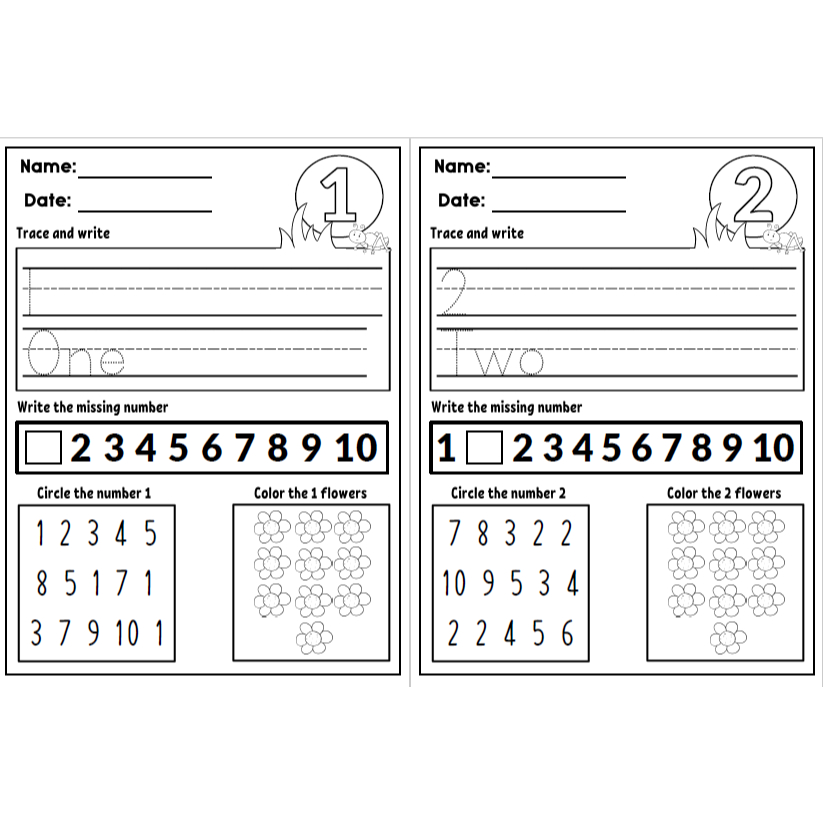 

SUKASTUDI - Kertas WORKSHEET ANGKA Lembar Belajar Aktivitas Worksheet Anak Lembar Kerja
