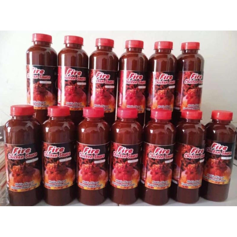 

❤️COD❤️ Siap kirim SAOS pedas Fire Chicken richeese 300 ml (pedes nampol ) | Hot Lava halal