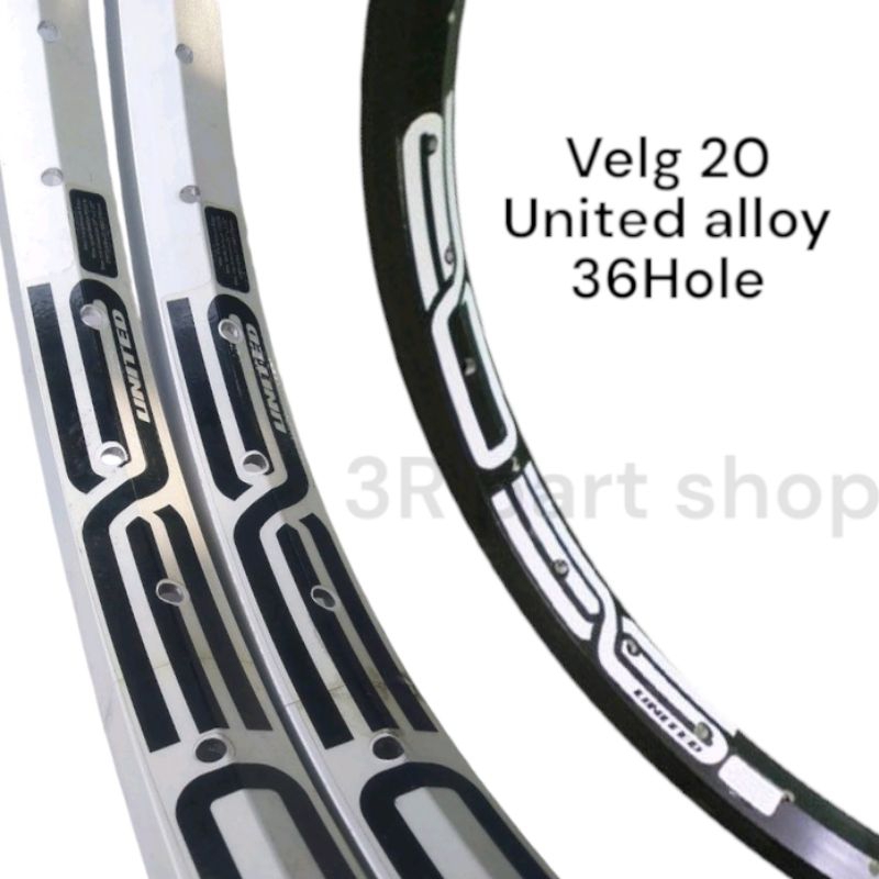 rims velg sepeda bmx 20" united ring 36H alloy