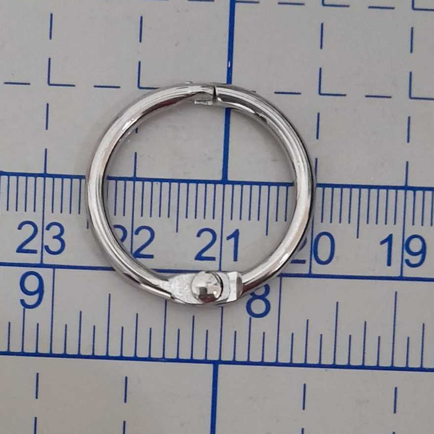 

Ring Buka Tutup / Ring Binder / Loose Leaf Ring Bulat Kait Snap Ring / Ring Buku Sampel