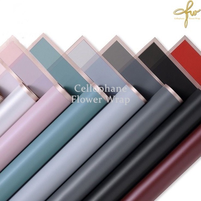

Pusat Belanja ISI 2 Kertas Buket Gold Line Transparant Color Cellophane Flower Wrapping