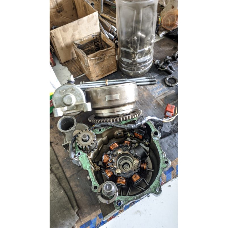 Dobel Stater Set bak kalter dinamo spul gear penghantar magnet oneway Tiger Revo Tirev Tiger Lama Ti