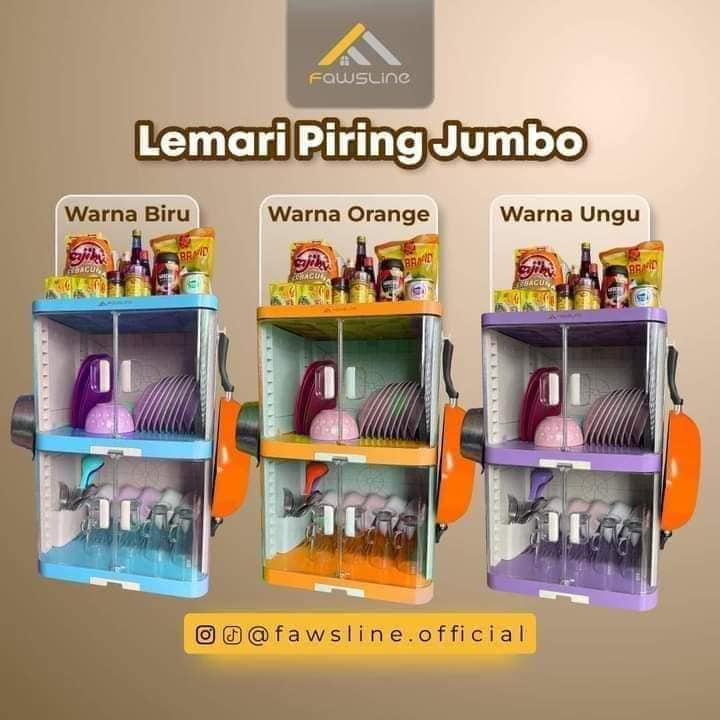 rak piring plastik fawsline 2 susun