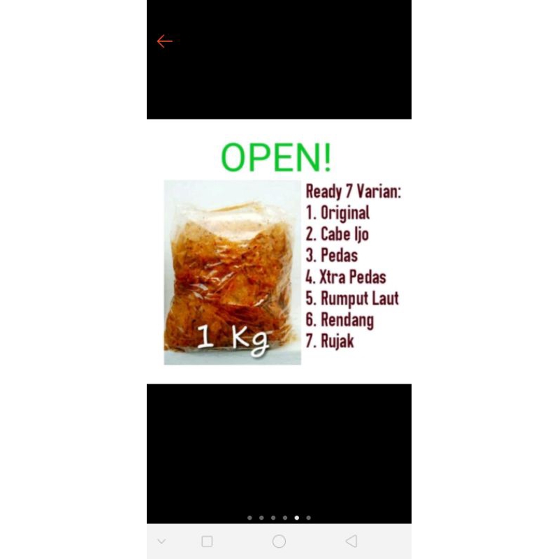 

KRIPCA . Kripik kaca 1kg/1000gram