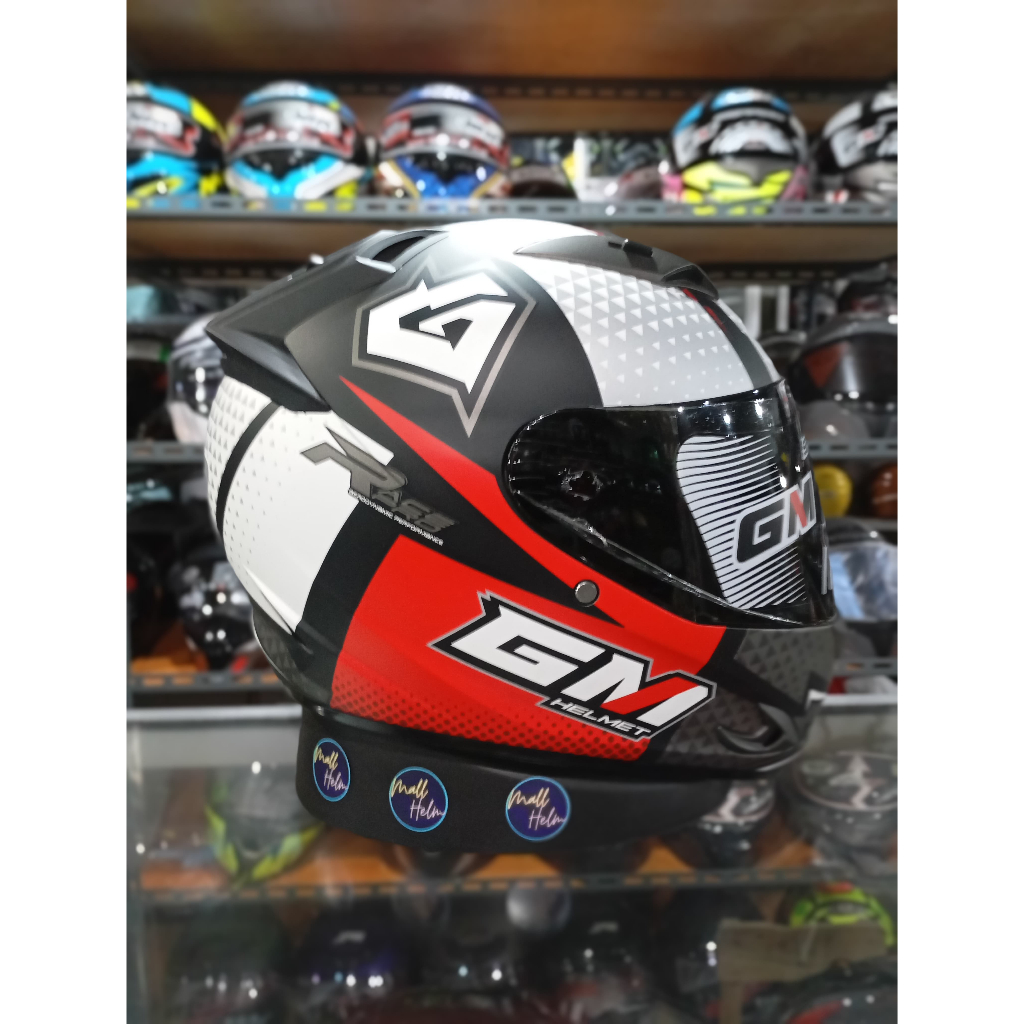 HELM FULLFACE GM RACE PRO RACEPRO VISOR DARK