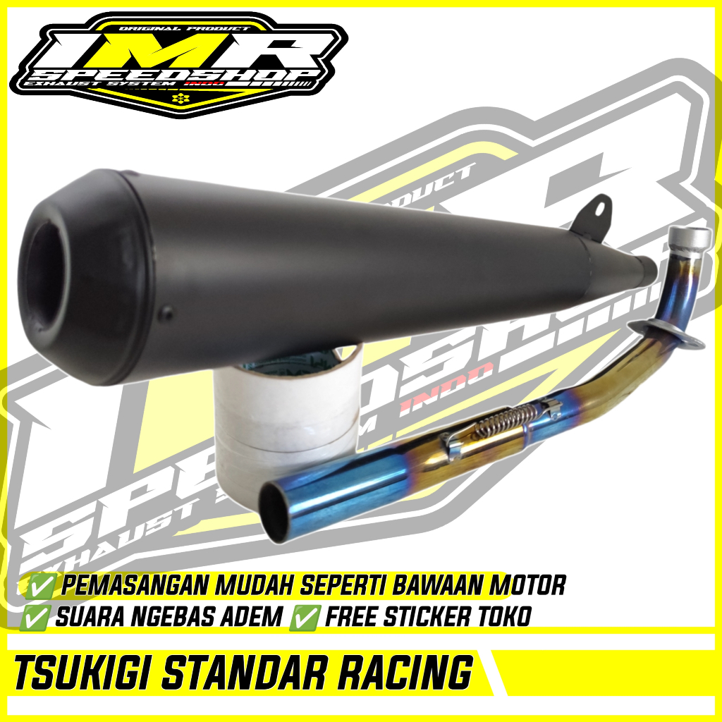 KNALPOT TSUKIGI STANDAR RACING ASTREA GRAND PRIMA STAR IMPRESSA LEGENDA C70 Dll