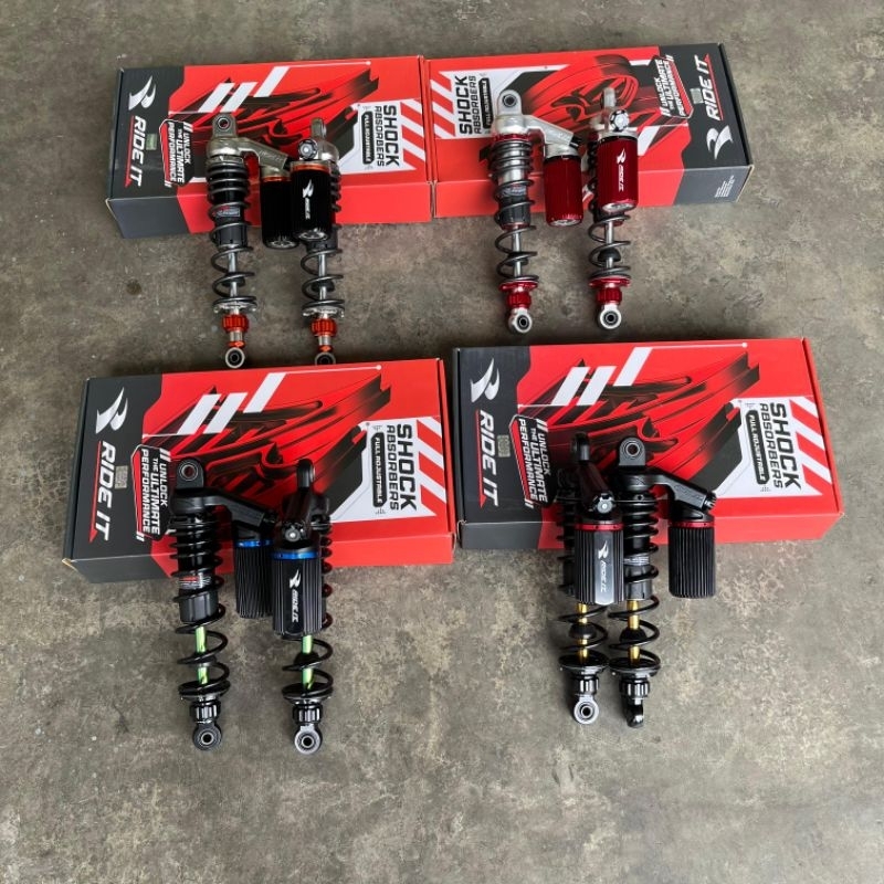 Shock Ride it GP PREMIUM GEN 2 DOUBLE KLIK Fungsi ukuran 280, 320 skok cb gl mp tiger fizr jupiter z