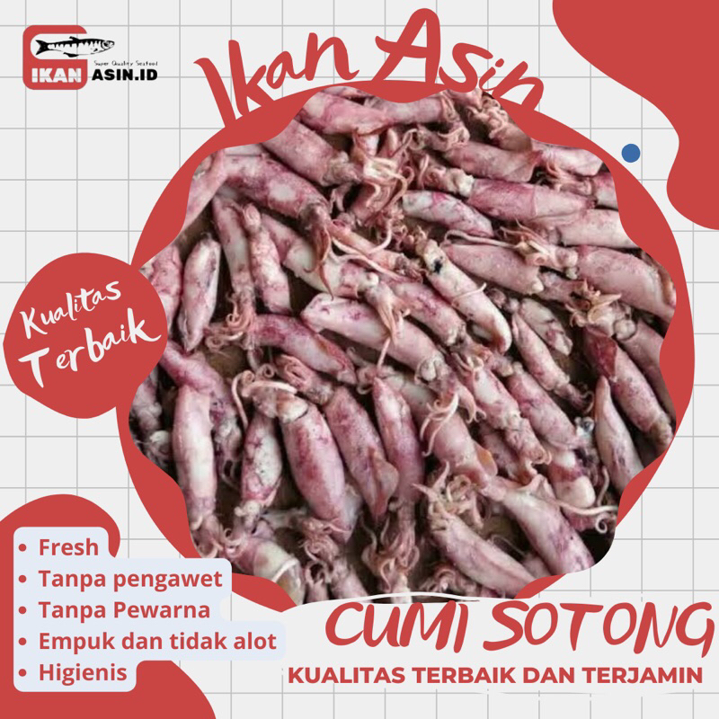 

Ikan Asin Cumi Sotong PREMIUM 1kg 500gr 250gr 100gr