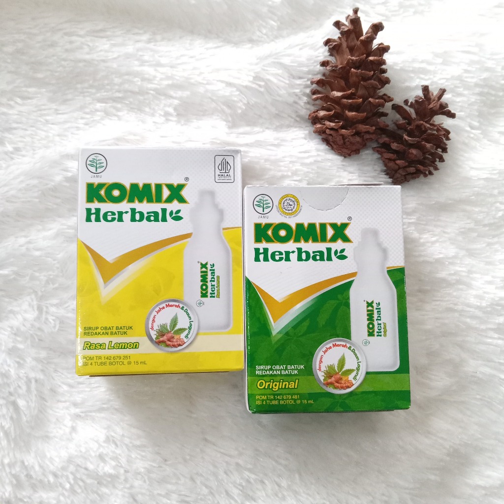 KOMIX | KOMIX HERBAL 15ML | KOMIX HERBAL TUBE BOTOL | KOMIX HERBAL ORIGINAL | KOMIX HERBAL LEMON | K