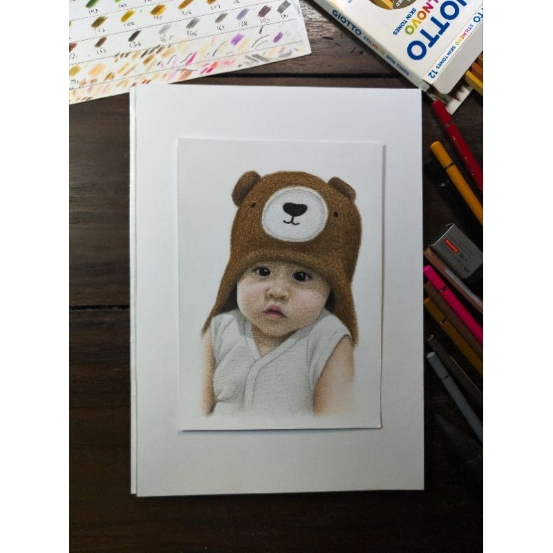 

Sketsa Gambar 1 Wajah Ukuran A5 (15x21cm)Warna