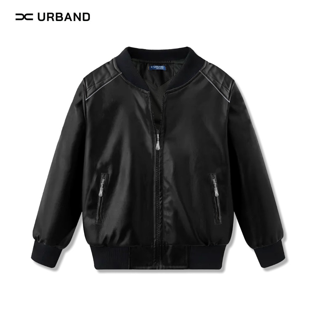 Jaket Kulit Bomber Anak Laki Laki Perempuan Usia 1-12 Tahun Jaket Kulit Anak Viena Sintetis K193