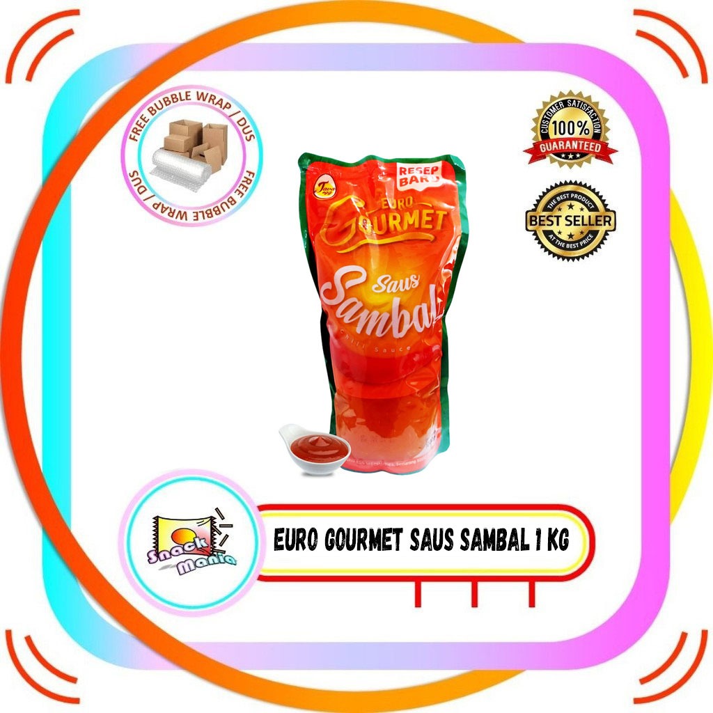 

Euro Gourmet Saus Sambal ~ 1 Kg Chili Sauce Saos Pedas