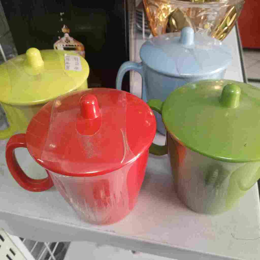 MUG + TUTUP VANDA MELAMIN C322-4.25 / GELAS GAGANG TUTUP MELAMIN