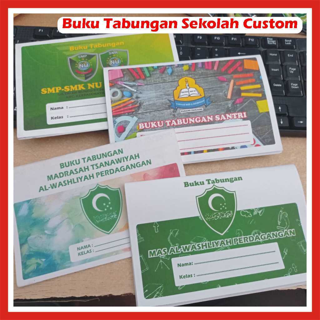 

Buku Tabungan Sekolah/Madrasah - Custom Cover Landscape- isi 20 halaman