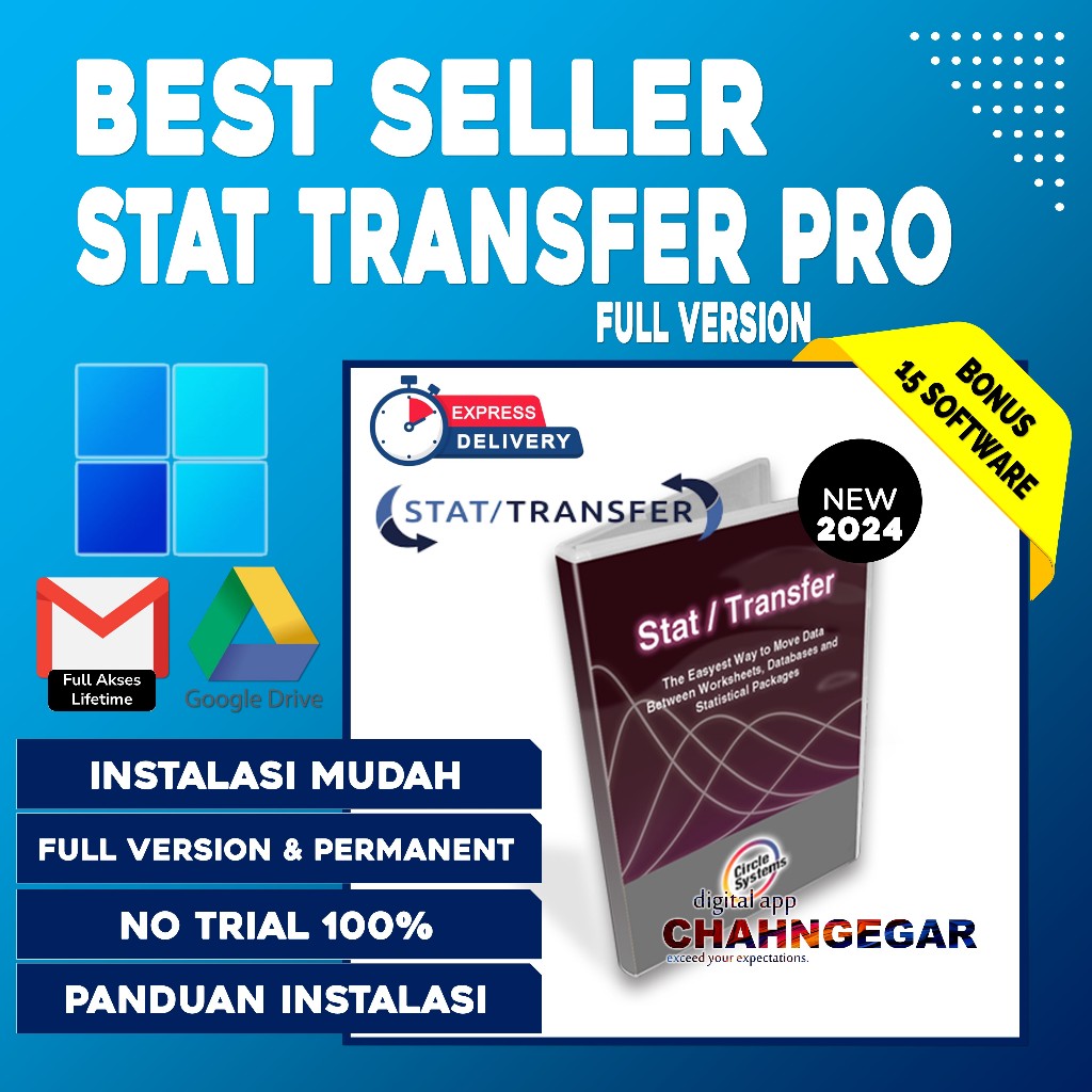 StatTransfer 12 Full Software mentransfer data antar perangkat lunak statistik Stat/Transfer JMP, LI