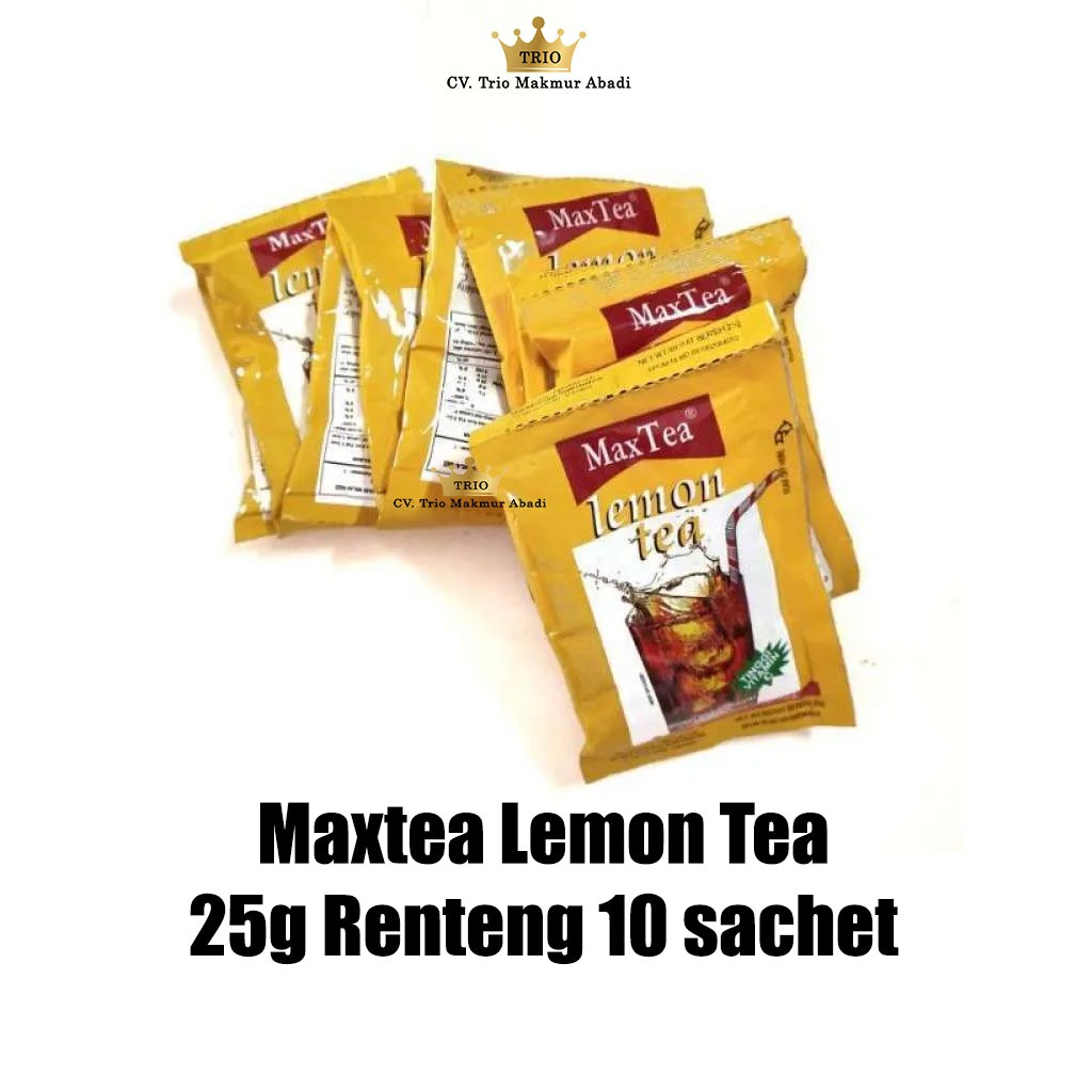 

Maxtea Lemon Tea 25g Renteng Isi 10 Sachet