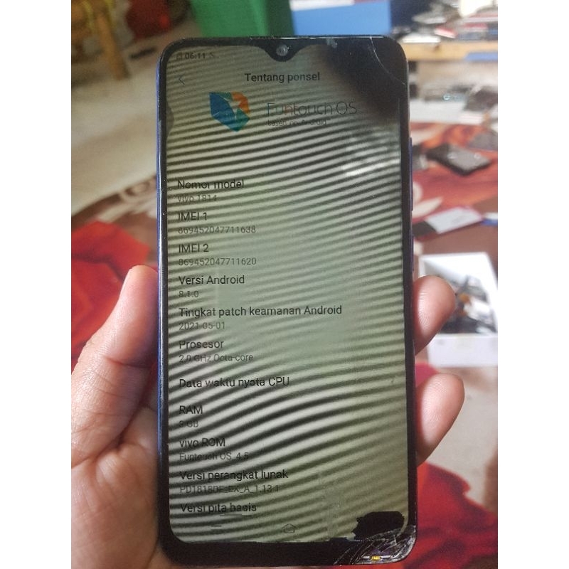 Vivo Y93 minus lcd ram 3/32gb