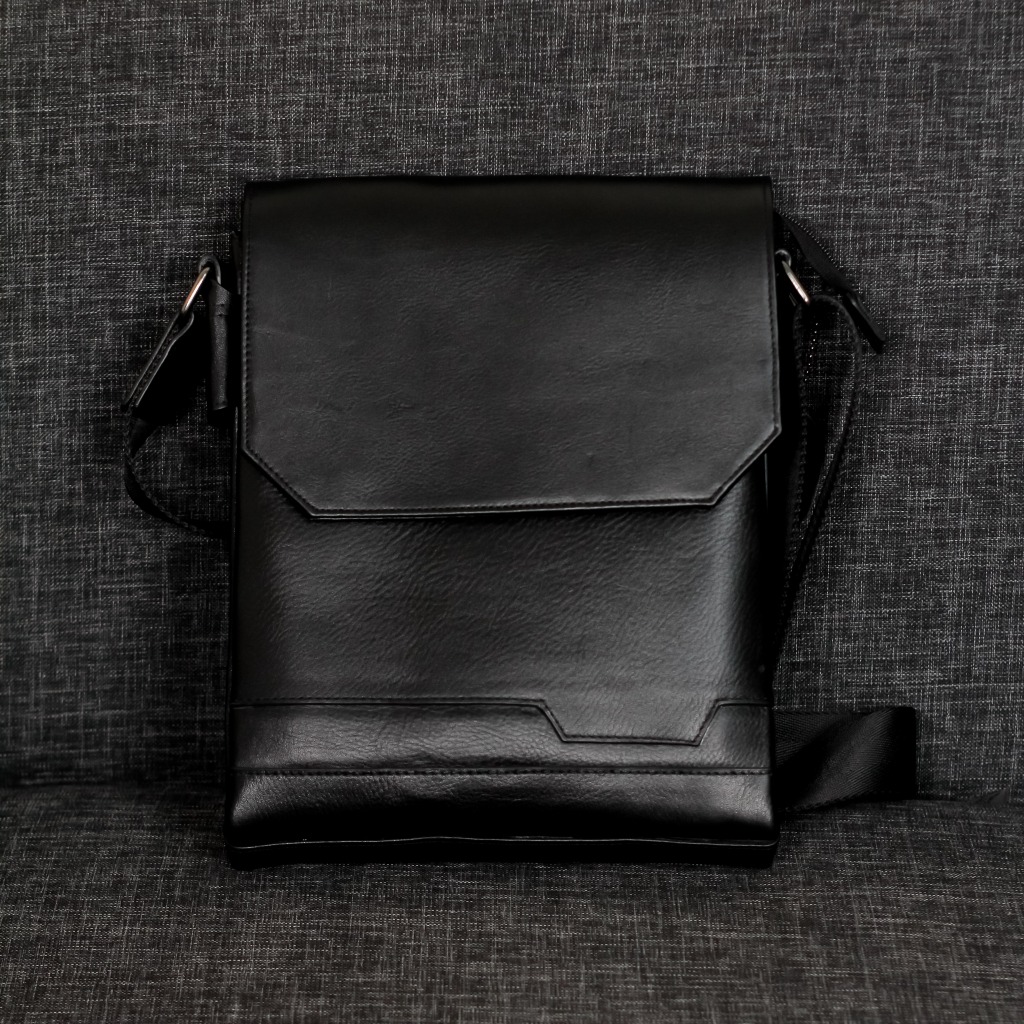 DRUZI Tas Slempang Kulit Sapi Asli Slingbag Tas Selempang Tas Pria Laki Valqo