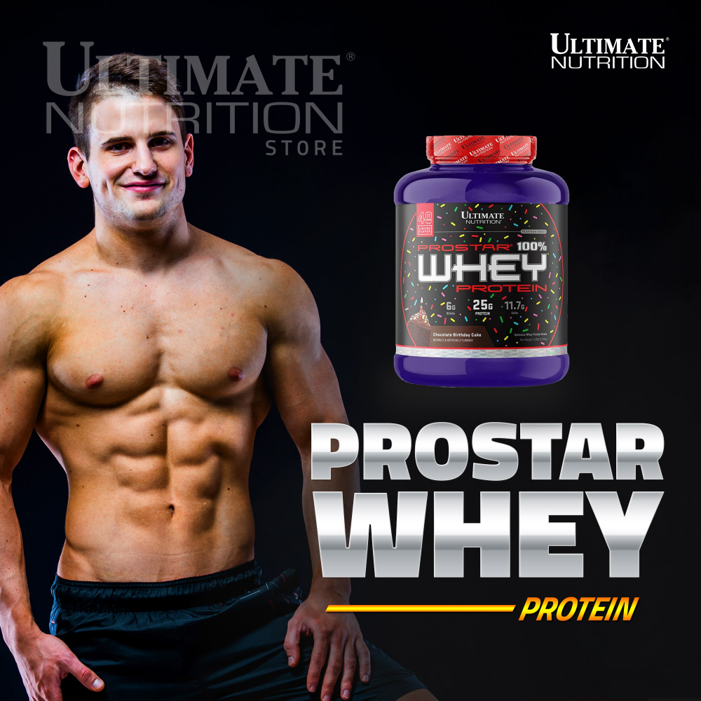 Ultimate Nutrition Prostar Whey suplemen fitness / suplemen gym / suplemen protein penambah massa ot