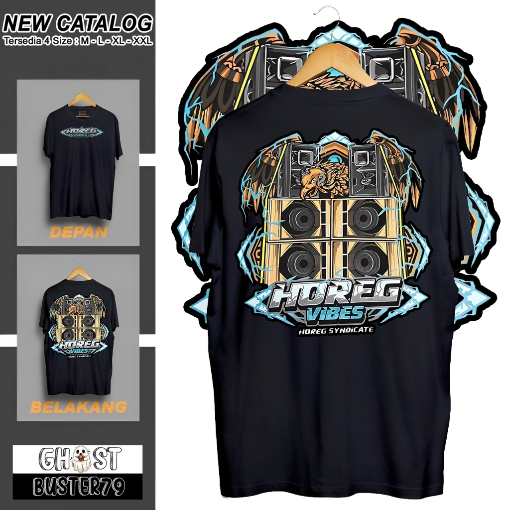 KAOS SOUND SYSTEM HOREG VIBES BAJU HOREG SYNDYCATE T-SHIRT HOREG GANK | KAOS KEKINIAN KAOS VIRAL Gho