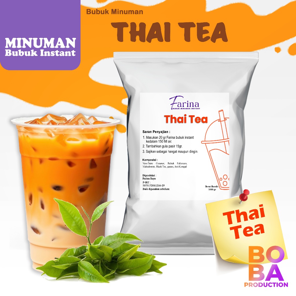 

Bubuk Thai Tea 500gr - Powder Aneka Rasa - Bobaproduction