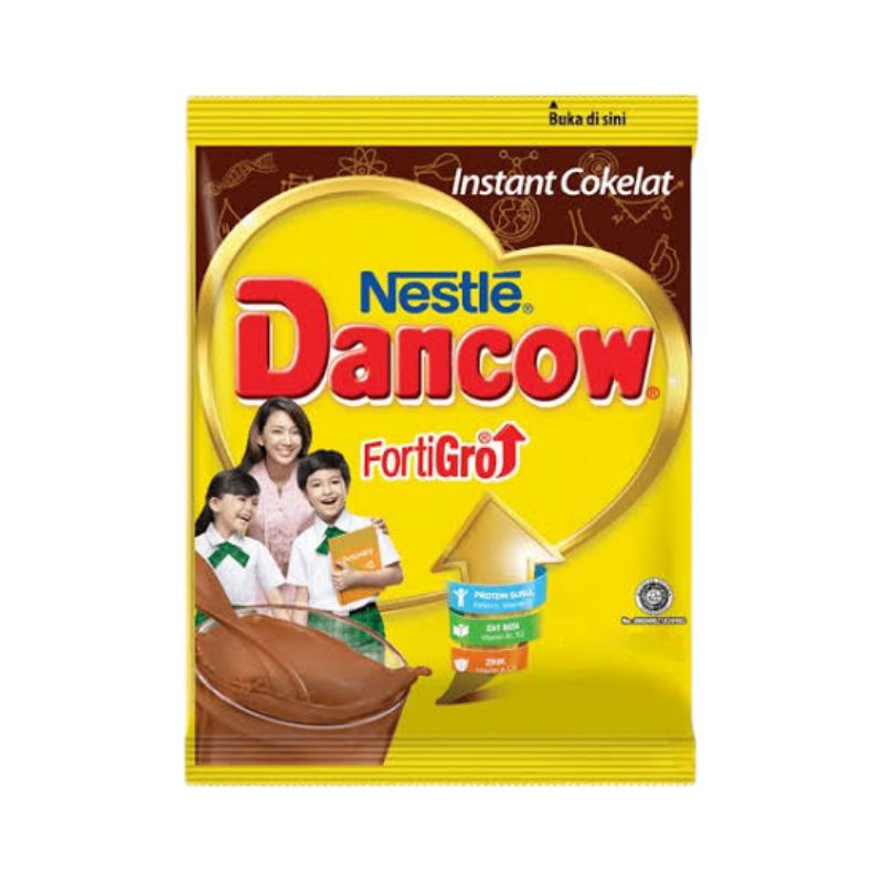 

DANCOW Fortigro Susu Coklat 26g 1 Renceng isi 10 Sachet