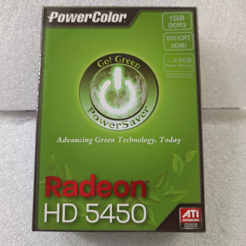 vga card pcie 1GB ddr3 64Bit power color hdmi ati radeon hd 5450 mulus like new
