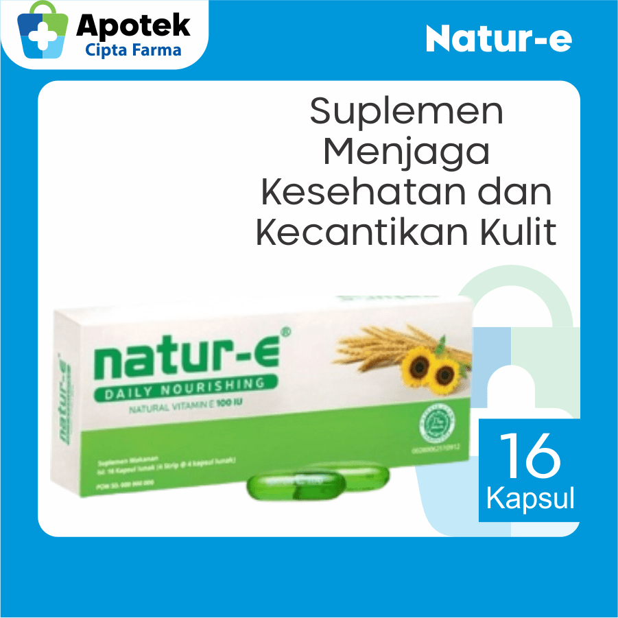 Natur E Skin Start Natural Vitamin Natur E Vit E Vitamin E Untuk Wajah dan Kulit Suplemen Kulit Supl