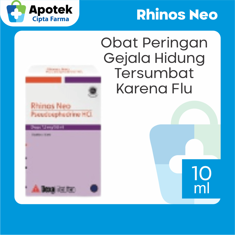 Rhinos Neo Drops Rhinos Drop Obat Rhinos Obat Flu Pilek Hidung Tersumbat Pseudoephedrine HCI